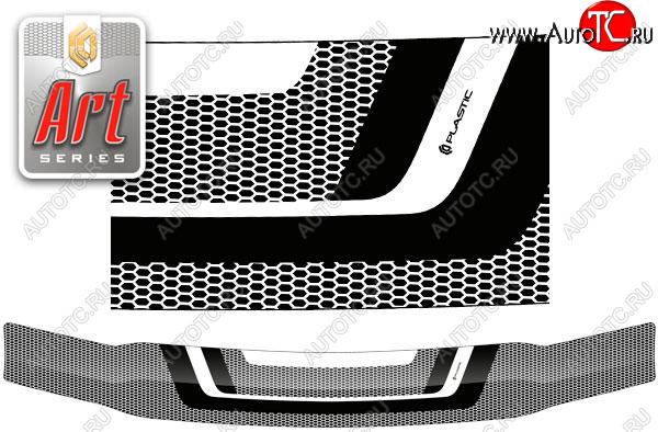 2 059 р. Дефлектор капота CA-Plastic  Nissan Terrano Regulus  1 R50 (1996-2002) (Серия Art черная)