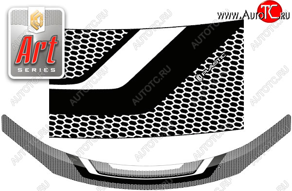 2 059 р. Дефлектор капота CA-Plastic  Toyota Premio  T260 (2016-2021) (Серия Art черная)