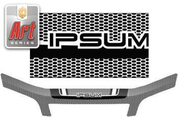 2 199 р. Дефлектор капота CA-Plastic  Toyota Ipsum  SXM10 (1998-2001) (Серия Art серебро). Увеличить фотографию 1