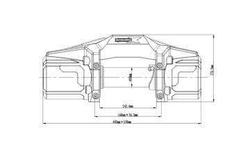 47 899 р. Лебёдка автомобильная электрическая 12V Runva 6000 lbs 2722 кг (синтетический трос) (ewv6000fsr). Увеличить фотографию 9