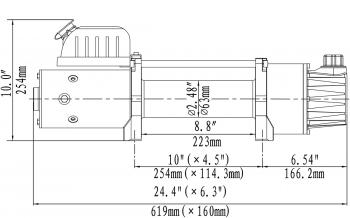 54 899 р. Лебёдка электрическая двухскоростная 12V Runva 10000 lbs 4500 кг (ewd10000u). Увеличить фотографию 4