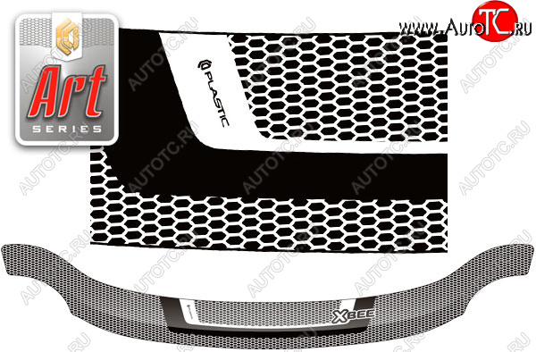 1 989 р. Дефлектор капота CA-Plastic  Suzuki Xbee  MN71S (2017-2024) (Серия Art черная)