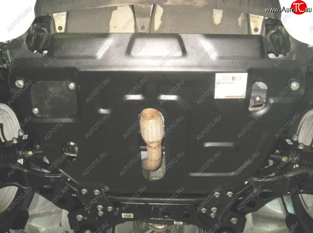 4 199 р. Защита картера двигателя и КПП (V-2,0; 2,4, установка на пыльник) ALFECO Geely Emgrand X7 дорестайлинг (2011-2015) (Сталь 2 мм)