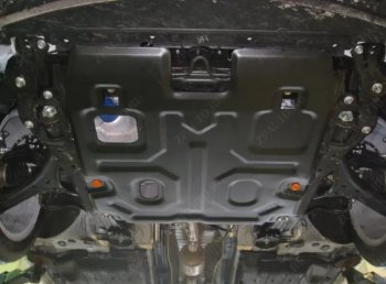 4 599 р. Защита картера двигателя и КПП (V-2,4) ALFECO Honda Accord 9 седан CR дорестайлинг (2013-2016) (Сталь 2 мм). Увеличить фотографию 1