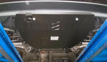 5 949 р. Защита картера двигателя и КПП Alfeco  Honda Pilot  YF4 (2011-2015) (Сталь 2 мм). Увеличить фотографию 1