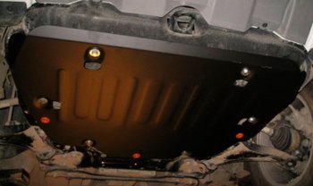 4 699 р. Защита картера двигателя и КПП ALFECO  Land Rover Freelander  L359 (2006-2012) (Сталь 2 мм). Увеличить фотографию 1