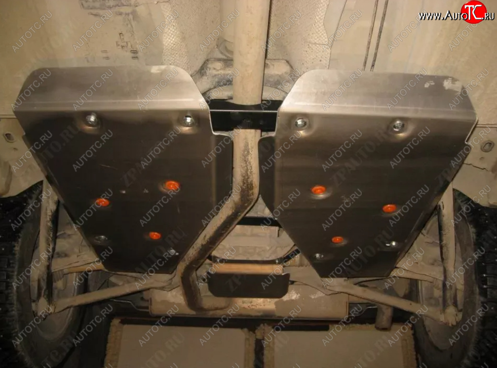 5 649 р. Защита топливного бака (2 части) ALFeco  Land Rover Freelander  L359 (2006-2012) (Сталь 2 мм)