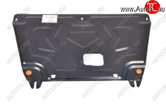 9 199 р. Защита картера двигателя и КПП (установка на штатные точки) Alfeco  Hyundai Creta  GS (2015-2021) (Алюминий 3 мм)