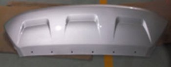 2 389 р. Накладка на передний бампер (серебристая) BodyParts Ford Kuga 2 рестайлинг (2016-2019). Увеличить фотографию 1