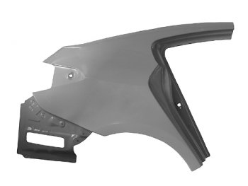 15 399 р. Правое крыло заднее BodyParts KIA Cerato 3 YD рестайлинг седан (2016-2019). Увеличить фотографию 1