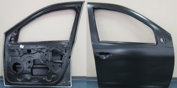13 799 р. Правая дверь передняя BodyParts Renault Duster HS дорестайлинг (2010-2015) (Неокрашенная). Увеличить фотографию 1
