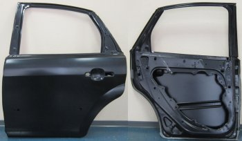10 849 р. Левая дверь задняя BodyParts Ford Focus 2 хэтчбэк 3 дв. рестайлинг (2007-2011) (Неокрашенная). Увеличить фотографию 1