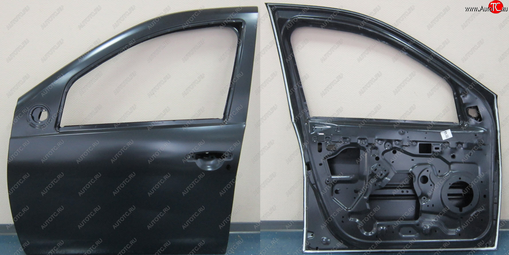 13 799 р. Левая дверь передняя BodyParts Renault Sandero Stepway (BS) (2010-2014) (Неокрашенная)