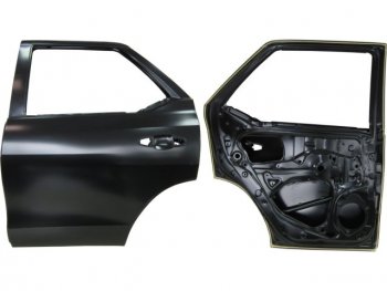 22 449 р. Левая дверь задняя BodyParts Toyota Fortuner AN160 дорестайлинг (2015-2020) (Неокрашенная). Увеличить фотографию 1