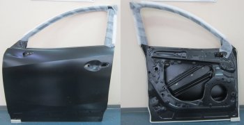 21 449 р. Левая дверь передняя BodyParts  Mazda CX-5  KE (2011-2017) (Неокрашенная). Увеличить фотографию 1
