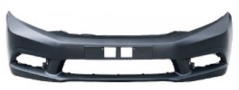 4 549 р. Бампер передний BodyParts Honda Civic 9 FK хэтчбэк (2011-2016) (Неокрашенный). Увеличить фотографию 1