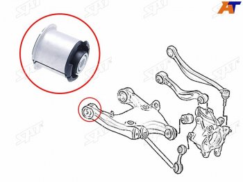 999 р. Сайлентблок заднего нижнего рычага BMW 5 F1# 09-BMW6 F06 11-F1# 11-BMW7 F0# 09-15 (ST-33326784352B). Увеличить фотографию 1