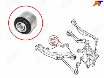 1 179 р. Сайлентблок заднего нижнего рычага BMW 5 F1# 09-BMW6 F06 11-F1# 11-BMW7 F0# 09-15 (ST-33326784351B). Увеличить фотографию 1