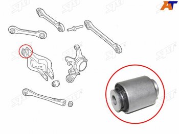 1 069 р. Сайлентблок заднего нижнего поперечного рычага BMW 1 F2# 10-BMW2 F22 12-BMW3 F3# 11-BMW4 F3# 12- (ST-33326867540B). Увеличить фотографию 1