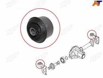 439 р. Сайлентблок переднего дифференциала SSANG YONG KYRON 05-12ACTION 01-SPORTS 06-REXTON 02-06 (ST-4105009202B). Увеличить фотографию 1