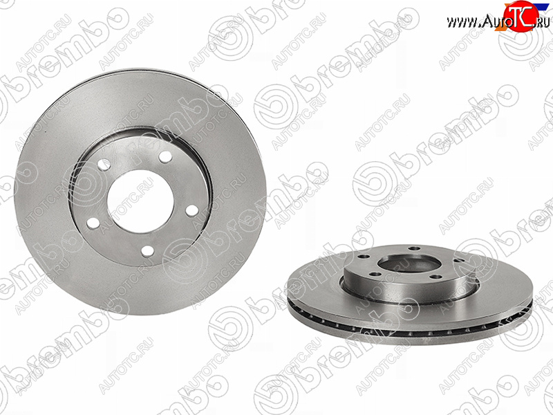 4 199 р. Передний тормозной диск (вентилируемый) BREMBO Mazda 3/Axela BL рестайлинг седан (2011-2013)