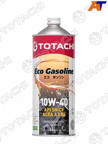 1 079 р. Масло моторное полусинтетическое TOTACHI Eco Gasoline 10W-40 SNCF, A3B4 1л (10901). Увеличить фотографию 1