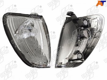 1 499 р. Передний правый габаритный фонарь (хрусталь) DEPO  Toyota Land Cruiser  100 (1998-2005). Увеличить фотографию 1