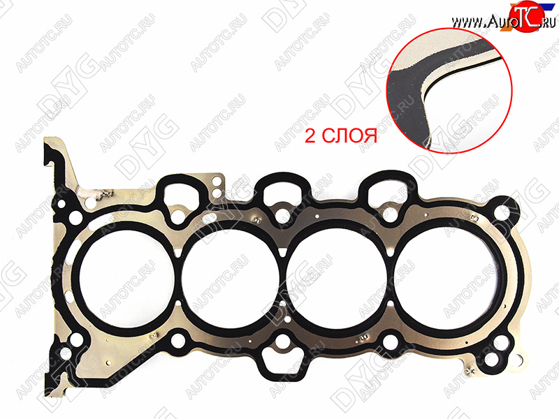 2 499 р. Прокладка ГБЦ 2,0 G4NA металл DYG  Hyundai IX35 ( LM,  NU) (2013-2025), Hyundai Sonata ( EF,  YF,  LF) (2001-2019), Hyundai Tucson ( LM,  TL,  NX4) (2010-2022), KIA Soul ( AM,  PS,  SK3) (2011-2022), KIA Sportage ( 3 SL,  4 QL,  5 NQ5) (2010-2025)