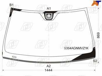 7 599 р. Стекло лобовое (Датчик дождя Молдинг) Mercedes-Benz C-Class 07-15 (5364AGNMVZ1K). Увеличить фотографию 1