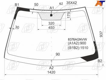 6 299 р. Стекло лобовое (Молдинг) Toyota Corolla (E150) 06-13  Corolla USA (E150) 08-13 (8376AGNVW). Увеличить фотографию 1