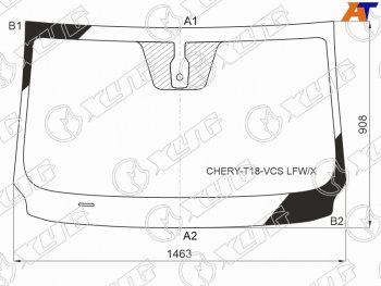 6 599 р. Стекло лобовое (Датчик дождя) Chery Tiggo 4 17-23  Tiggo 4 Pro 20-  Tiggo 7 Pro 19-  Tiggo 8 19-2 (CHERY-T18-VCS LFW/X). Увеличить фотографию 1