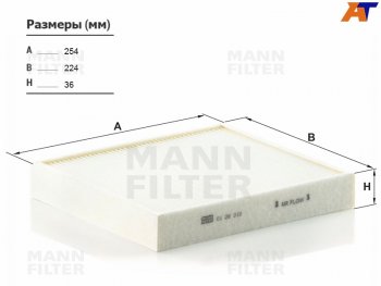 Фильтр салона MANN  Audi A1 (8X1 хэтчбэк 3 дв.,  8XA хэтчбэк 5 дв.,  GB хэтчбэк 5 дв.), Skoda Fabia (Mk2,  Mk3), Volkswagen Polo (5,  Mk6)