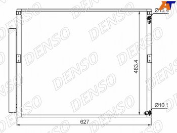 20 849 р. Радиатор кондиционера Toyota Land Cruiser Prado (J120) 02-09  Lexus GX470 02-09  Toyota 4Runner 02 (DCN50017). Увеличить фотографию 1