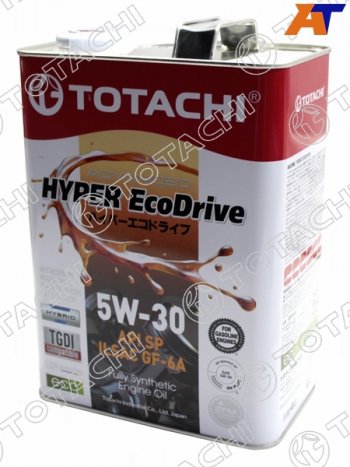 3 699 р. Масло моторное cинтетическое TOTACHI HYPER Ecodrive 5W-30 SPGF-6A 4л (E0304). Увеличить фотографию 1