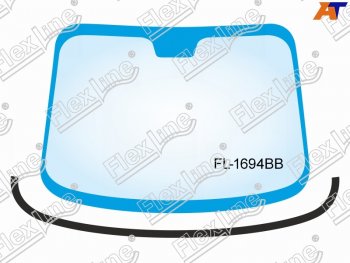 1 199 р. Молдинг лобового стекла (Снизу) FLEXLINE Ford Focus 2 хэтчбэк 3 дв. дорестайлинг (2004-2007). Увеличить фотографию 1