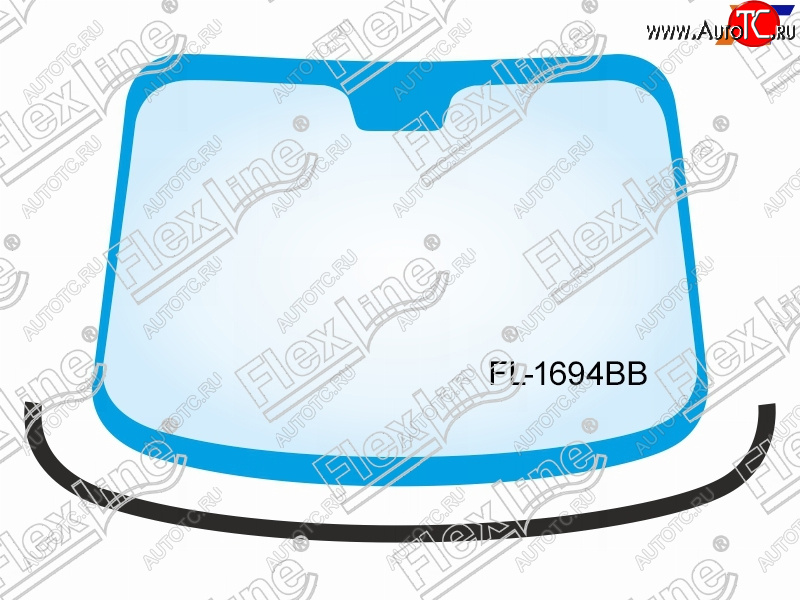 1 199 р. Молдинг лобового стекла (Снизу) FLEXLINE Ford Focus 2 хэтчбэк 3 дв. дорестайлинг (2004-2007)