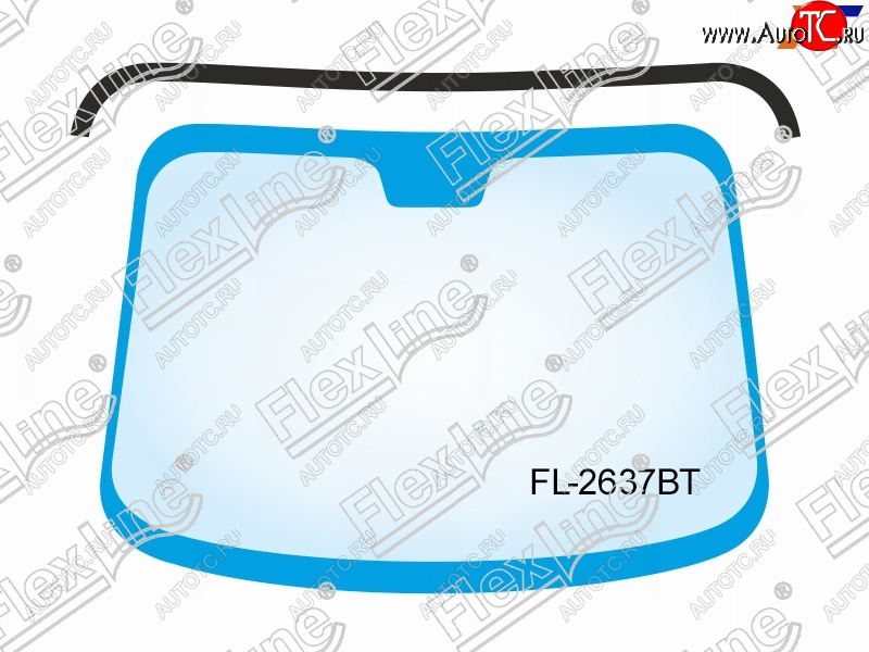 379 р. Молдинг лобового стекла (Сверху) FLEXLINE  Audi Q7  4L (2005-2015)