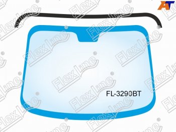 569 р. Молдинг лобового стекла (Сверху) FLEXLINE  BMW 5 серия ( F11,  F10) (2009-2017). Увеличить фотографию 1