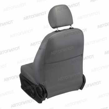 13 999 р. Чехлы сидений (экокожа, 40/60, подлок) Автопилот Ромб  Audi A4  B8 (2007-2015) (серый). Увеличить фотографию 3