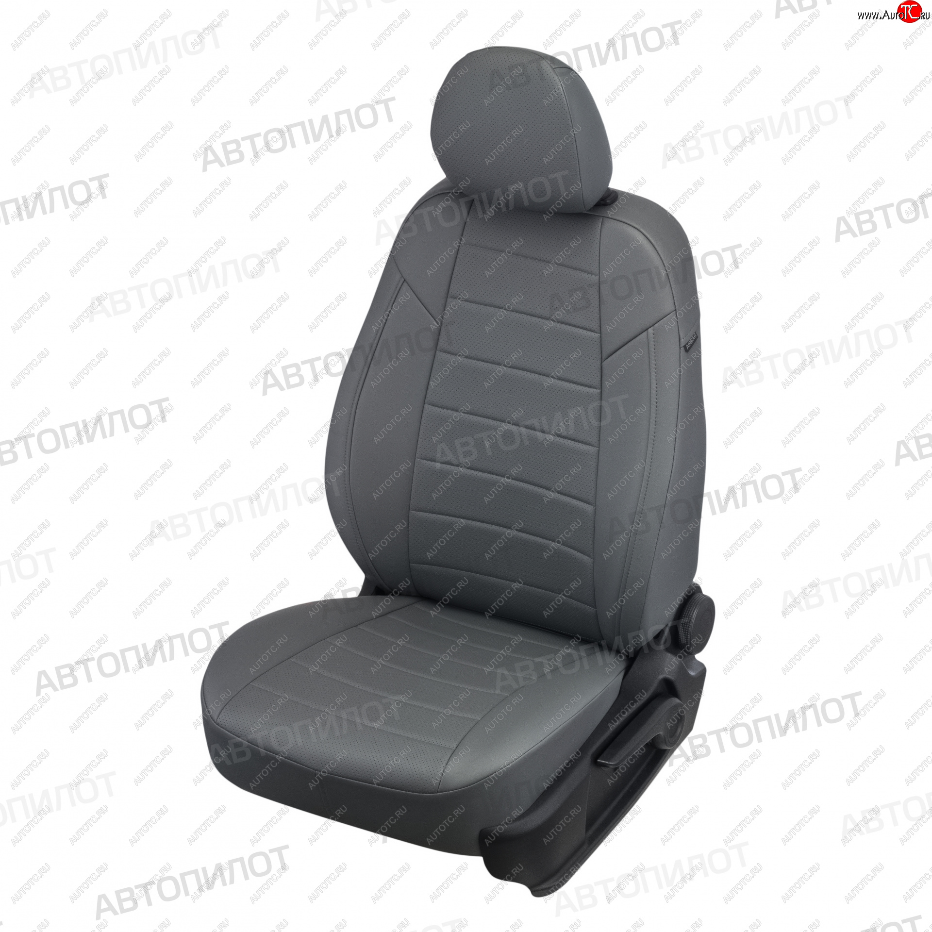 13 449 р. Чехлы сидений (экокожа) Автопилот  Audi A5  8T (2007-2016) (серый)