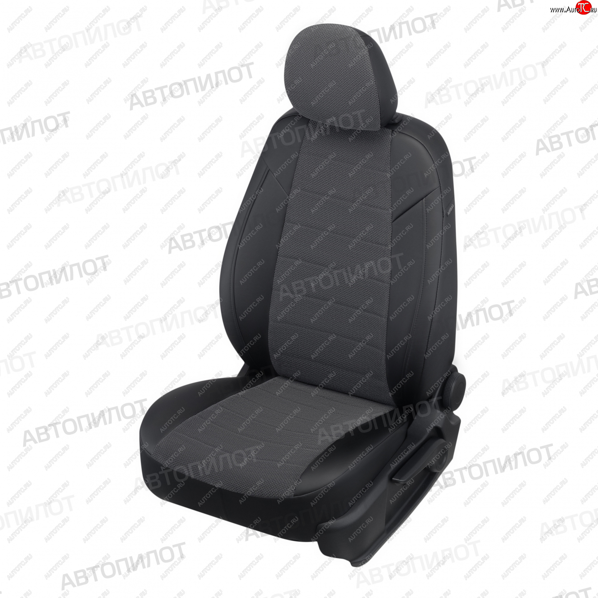 13 449 р. Чехлы сидений (экокожа/велюр, 40/60, подлок) Автопилот  Audi A6  C5 (1997-2004) (черный/федерер)