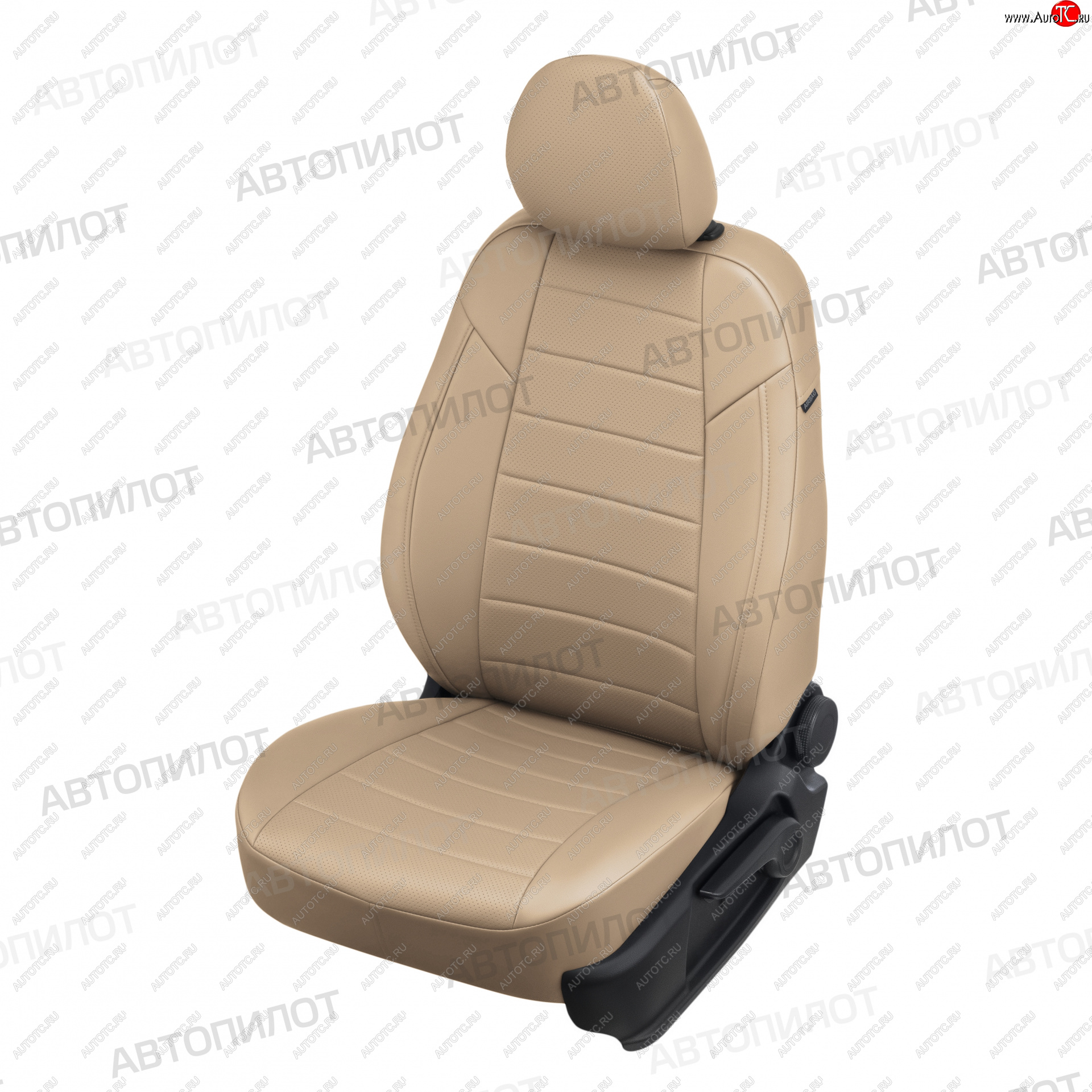 13 449 р. Чехлы сидений (экокожа, S-Line) Автопилот  Audi Q5  8R (2008-2017) (темно-бежевый)