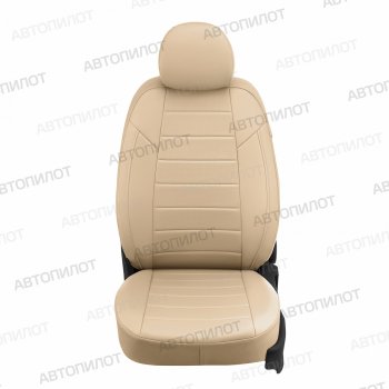 13 849 р. Чехлы сидений (экокожа, спл./п.кресла Спорт) Автопилот BMW 3 серия E46 седан дорестайлинг (1998-2001) (бежевый). Увеличить фотографию 4