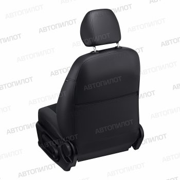13 449 р. Чехлы сидений (экокожа/алькантара, спл./п.кресла Спорт) Автопилот  BMW 3 серия  E46 (1998-2005) (черный). Увеличить фотографию 5