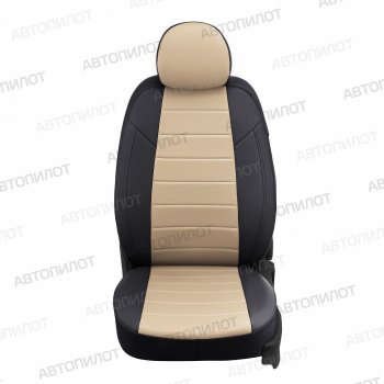 13 449 р. Чехлы сидений (экокожа) Автопилот  Changan CS35 Plus (2018-2024) (черный/бежевый). Увеличить фотографию 4