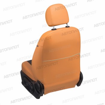 13 999 р. Чехлы сидений (экокожа) Автопилот Ромб  Chery Tiggo 5  (T21) (2014-2020) (оранж/черный). Увеличить фотографию 4
