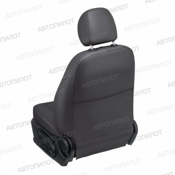 14 249 р. Чехлы сидений (экокожа) Автопилот  Chevrolet Aveo ( T200,  T250) (2003-2011) седан, седан рестайлинг (темно-серый). Увеличить фотографию 4