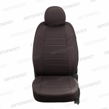 13 849 р. Чехлы сидений (экокожа) Автопилот  Chevrolet Aveo  T300 (2011-2015) седан, хэтчбек (шоколад). Увеличить фотографию 2