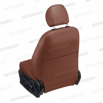 17 549 р. Чехлы сидений (экокожа, 7 мест) Автопилот Ромб  Chevrolet Captiva  CN202S (2018-2024) (коричневый). Увеличить фотографию 4