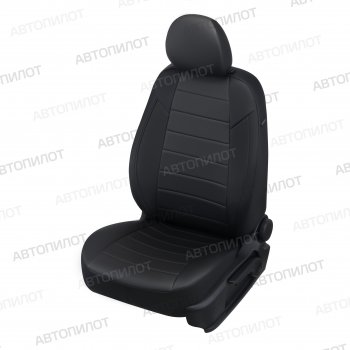 7 499 р. Чехлы сидений (экокожа) Автопилот  Chevrolet Malibu  9 (2016-2024) (черный). Увеличить фотографию 1